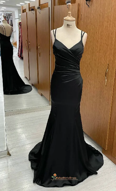 Fit and Tight Black Evening Dress Form-fitting Bodycon Dress