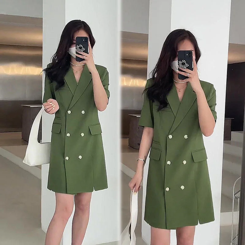 Plus Size Blazer Shirt Dress Plus Size Elegant