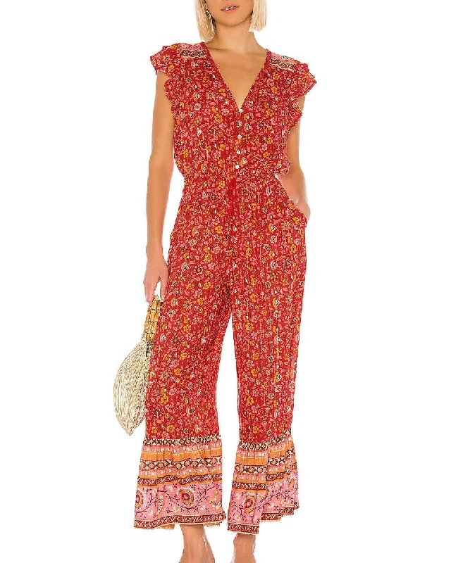 Red Dahlia Jumpsuit