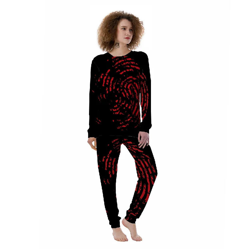 Bloody Finger Red Print Women's Pajamas Best pajama sets for honeymoon