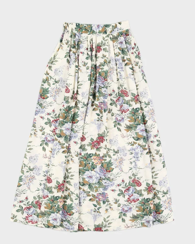 Vintage 90s Pioko Floral Skirt - S Pajama sets under $50