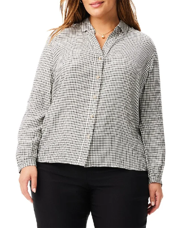 Nic+Zoe Plus Femme Plaid Shirt Water-resistant sweaters