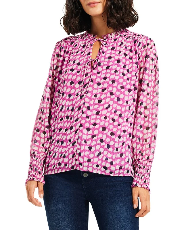 Nic+Zoe Petite Vivid Dot Top Boho-style sweaters