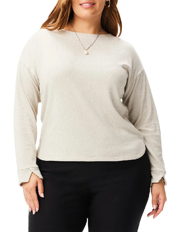 Nic+Zoe Plus Everyday Sparkle Top Wool sweaters