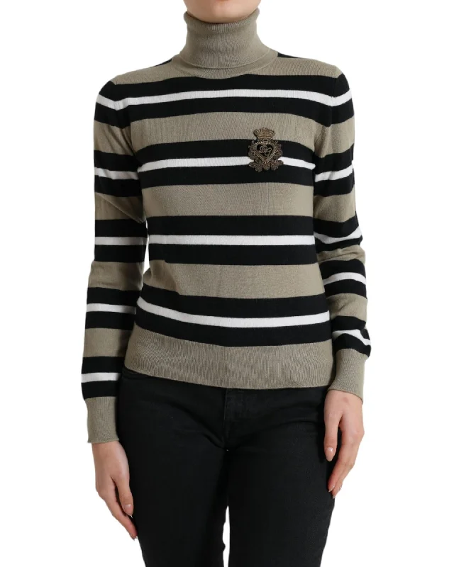 Dolce & Gabbana Striped Turtleneck Sweater Budget-friendly sweaters