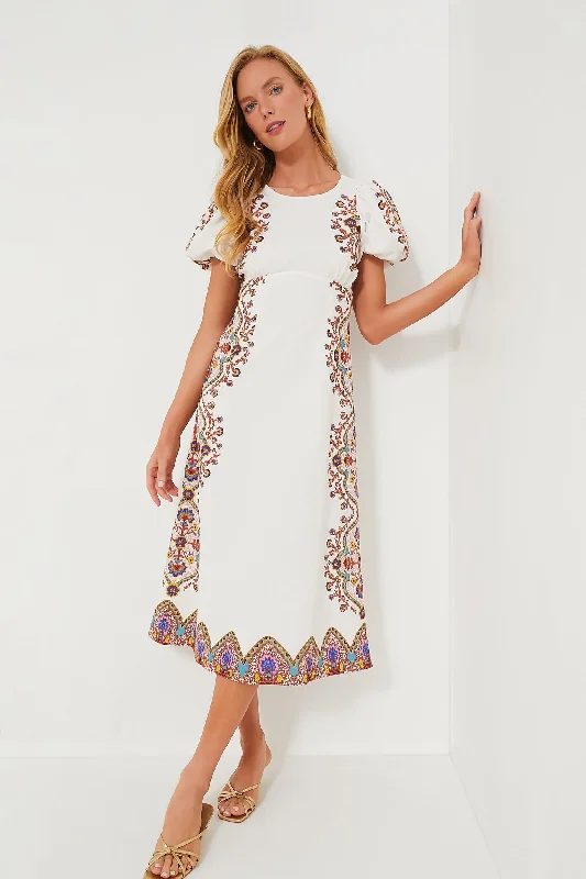 Exclusive Lagos Print Hope Midi Dress A-line midi dresses