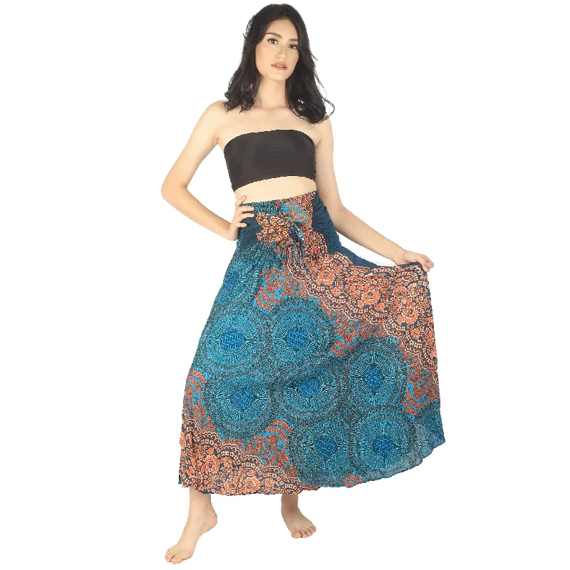 Princess Mandala Women's Bohemian Skirt in Green SK0033 020030 02 Party unclassified skirts