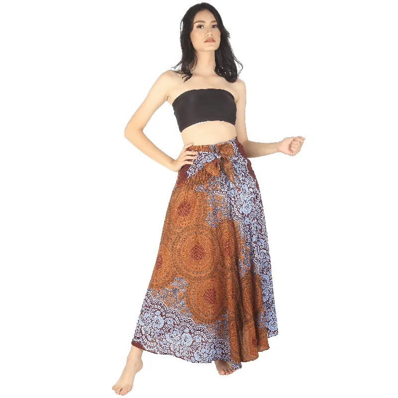 Princess Mandala Women's Bohemian Skirt in Mustard SK0033 020030 04 Earthy tone unclassified skirts