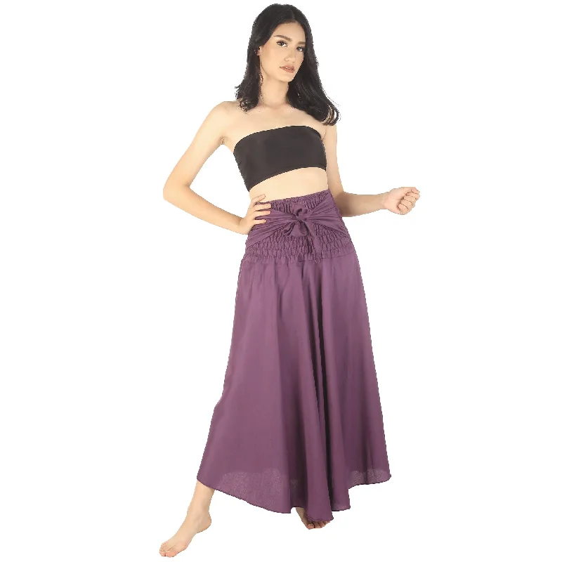 Solid Color Women's Bohemian Skirt in Purple SK0033 020000 06 Elegant unclassified skirts