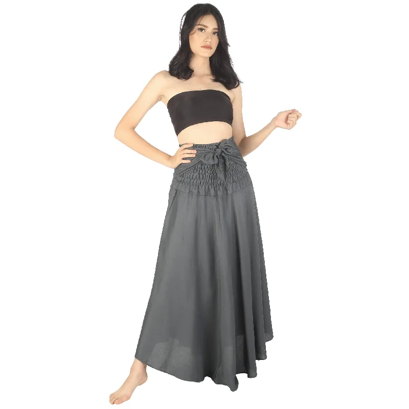 Solid Color Women's Bohemian Skirt in Top Gray SK0033 020000 01 Cocktail unclassified skirts