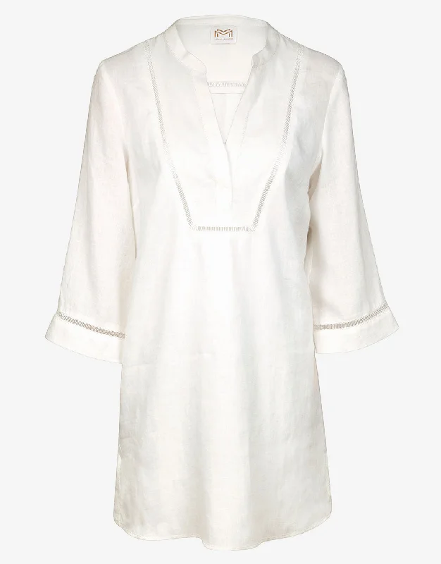 The White Collection Tunic - Natural White Flowy unclassified skirts