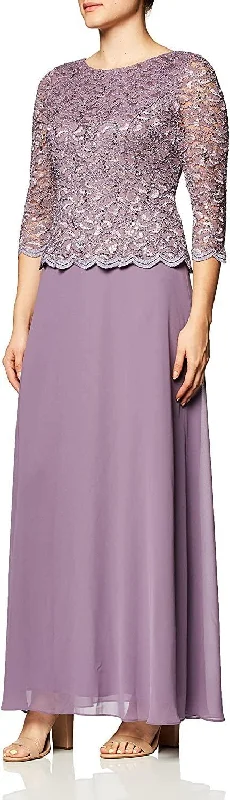 Alex Evenings AE112655 Long Mother of the Bride Dress Sale Off-shoulder maxi dresses