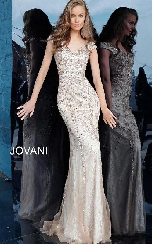 Jovani 62720 Long Fitted Prom Dress Best maxi dresses for petites