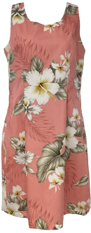 Tank Dress Hibiscus Trends Coral Tank Dress Combination