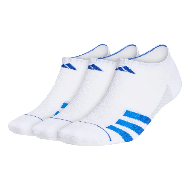 adidas Men's Superlite 3 Stripe No-Show Socks 3 Pack (White) Elegant evening unclassified dresses