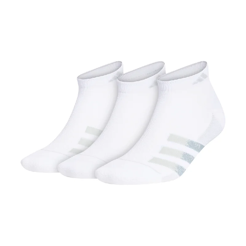 adidas Men's Superlite Low-Cut Socks 3 Pack (White) Metallic unclassified dresses