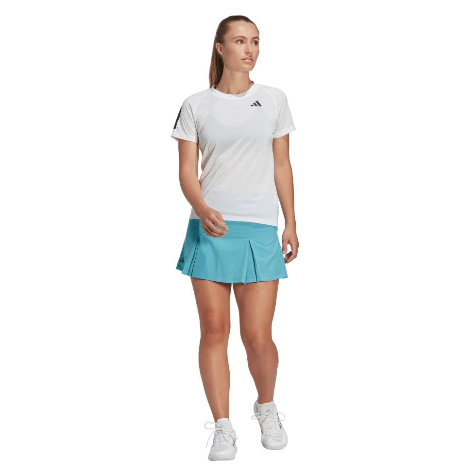 adidas Women's Club 3 Stripe Top (White) Tulle unclassified dresses