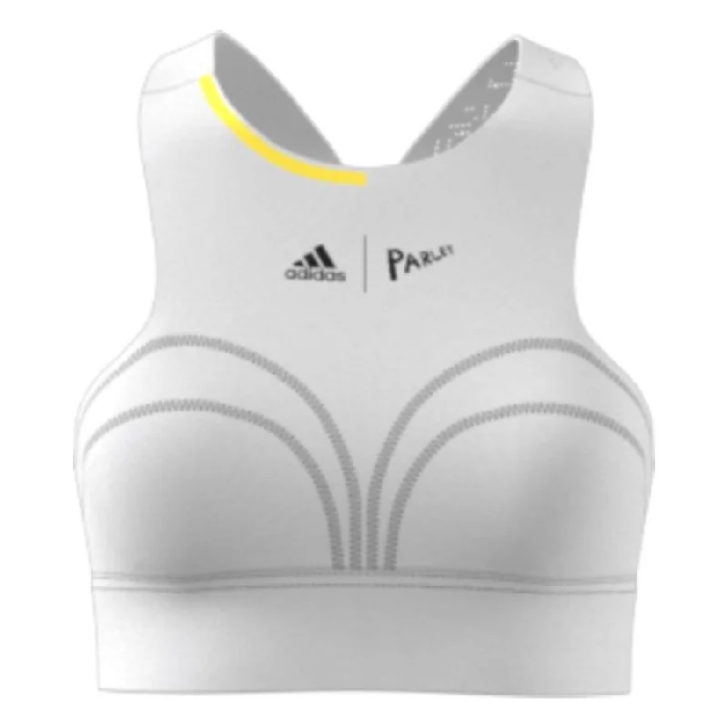 adidas Women's LDN Crop Top (White/Impyel) Beaded unclassified dresses