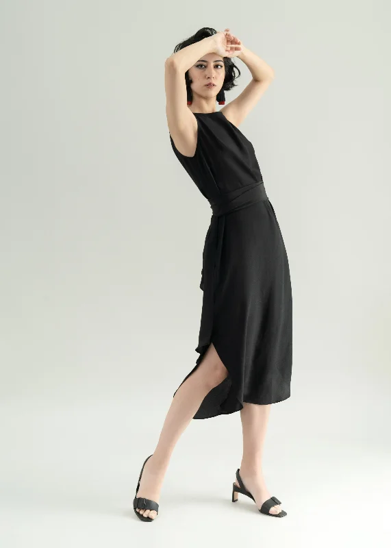 ALYA - BLACK DEEP Velvet unclassified dresses