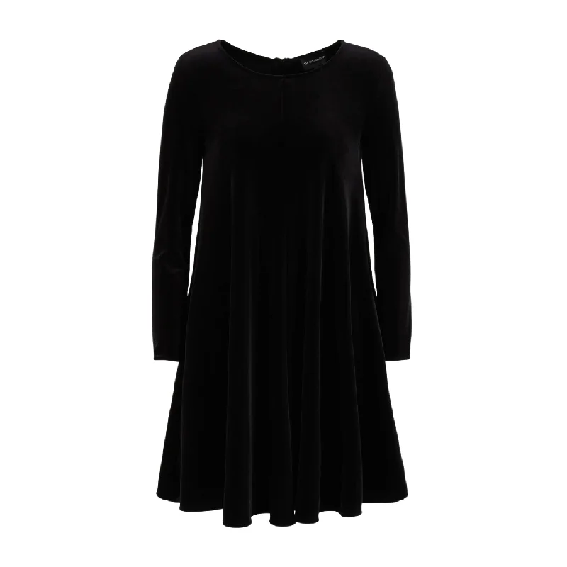 Emporio Armani Black Chenille Dress Gothic unclassified dresses