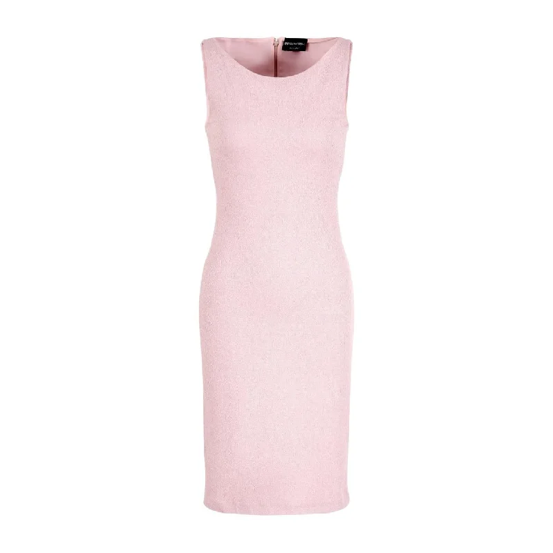 Emporio Armani Jacquard Jersey Pink Tube Dress Flowy unclassified dresses