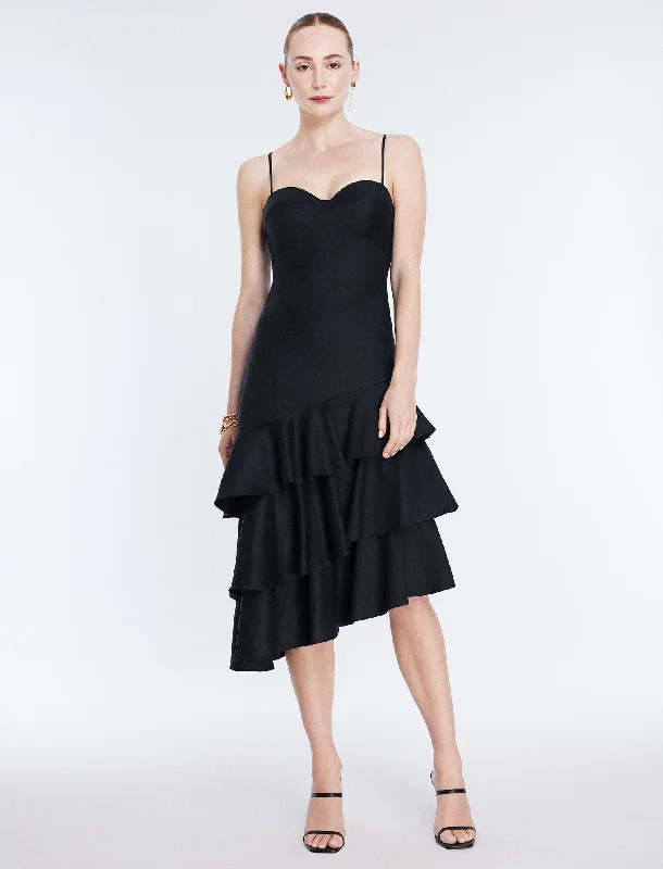 Esme Asymmetrical Ruffle Dress Comfortable unclassified dresses