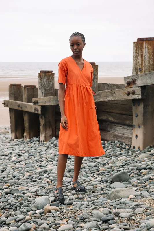 Gali Organic Cotton Dress - Rust Pastel unclassified dresses