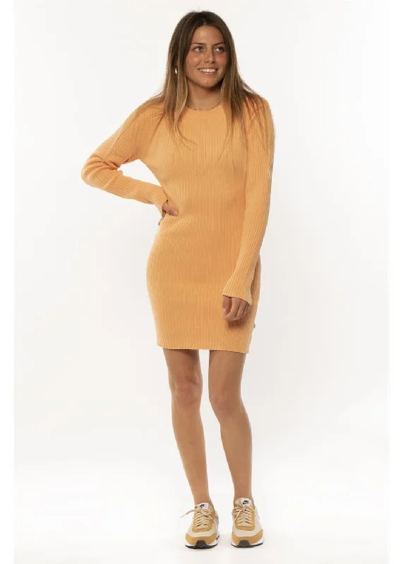 Sisstrevolution Hidden Cove Ls Knit Dress - sorbet Spring unclassified dresses