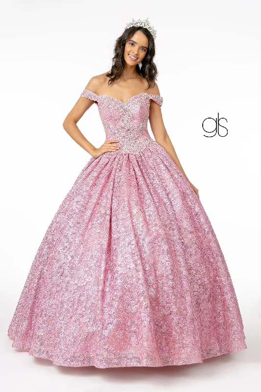 Jeweled Off the Shoulder Ball Gown by Elizabeth K GL1821 Preppy unclassified dresses