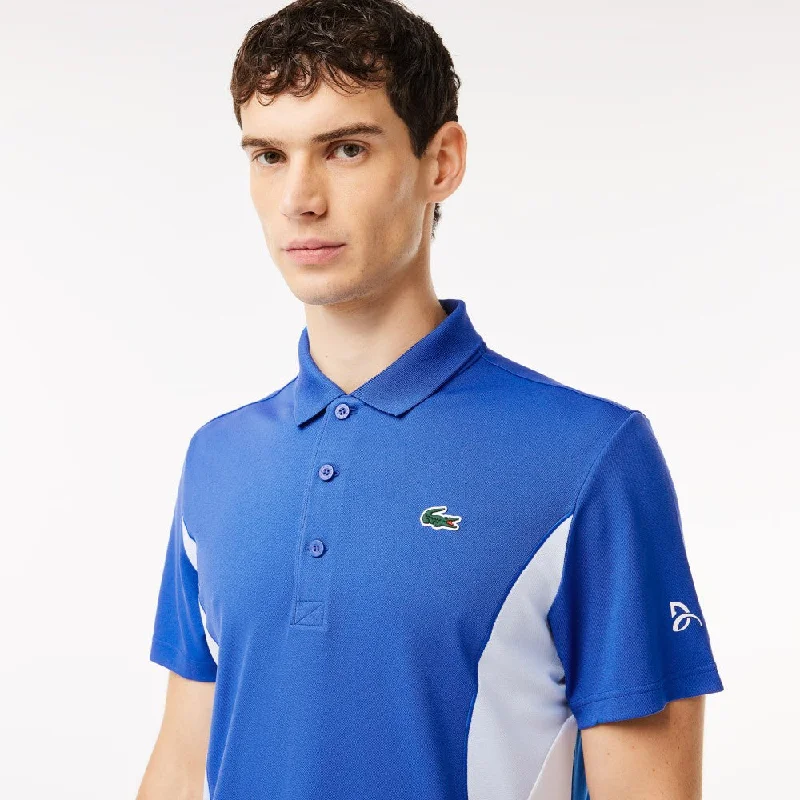 Lacoste Men's Regular Fit Jersey Novak Djokovic Tennis Polo (Blue) Festival unclassified dresses