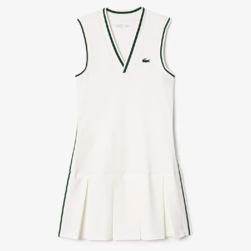 Lacoste Women's Ultra Dry Pique Tennis Dress (White) Summer unclassified dresses