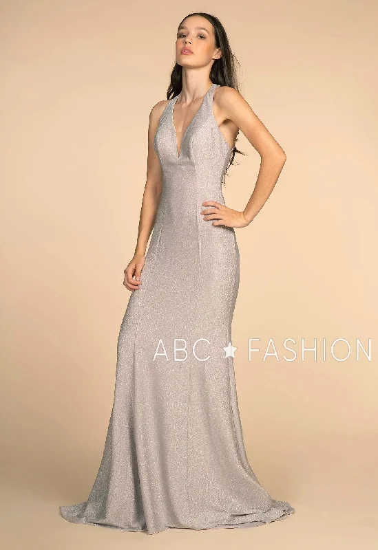 Glitter Mermaid Dress with Strappy Back by Elizabeth K GL2549 Engagement unclassified dresses