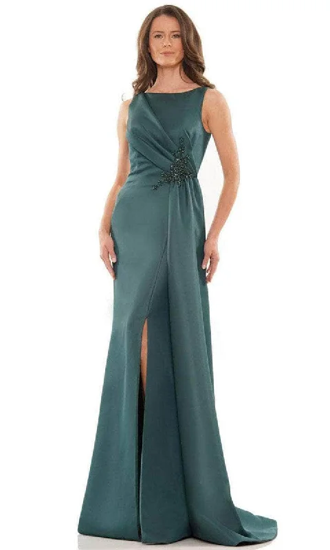 Marsoni by Colors - Sleeveless Scoop Back Prom Dress MV1186 Velvet unclassified dresses