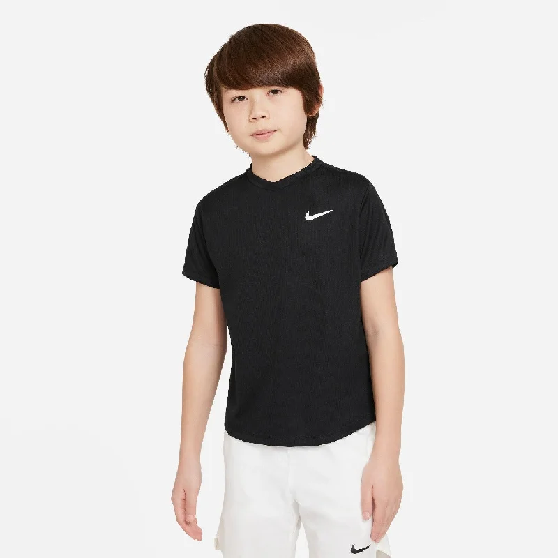 Nike Boys' Dri-FIT Victory Top (Black/White) Vacation unclassified dresses