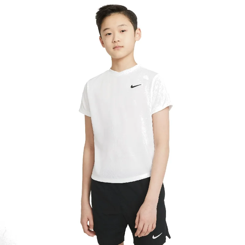 Nike Boys' Dri-FIT Victory Top (White/Black) Everyday wear unclassified dresses