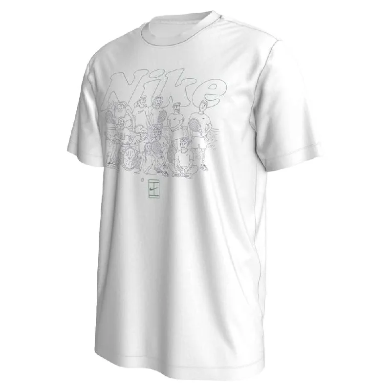 Nike Men's Court Dri-FIT OC SU24 Tee Top (White) Best-selling unclassified dresses