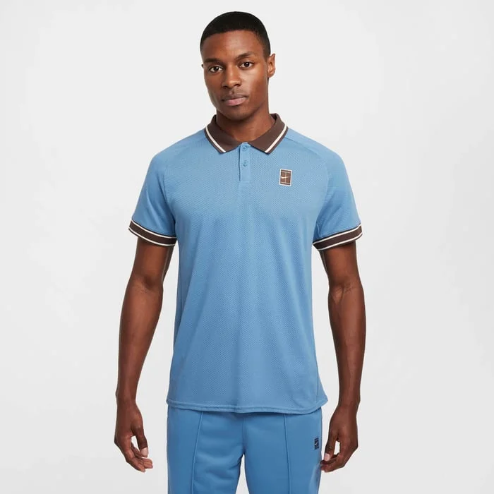 Nike Men's Court Heritage Polo (Aegean Storm Blue) Plus size unclassified dresses