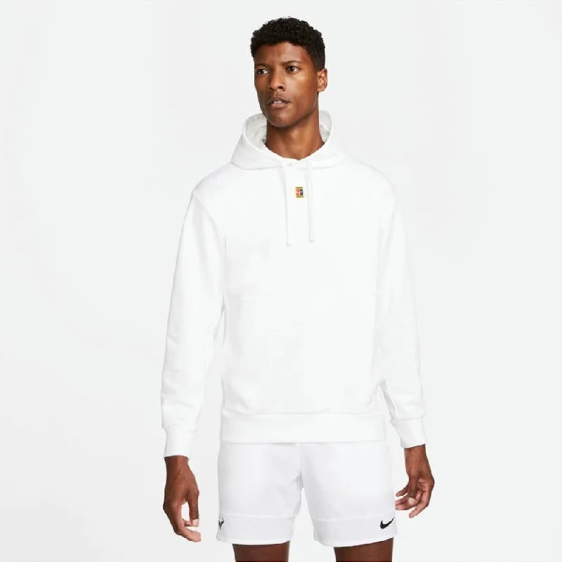 Nike Men's Fleece Heritage Tennis Hoodie (White) Minimalist unclassified dresses