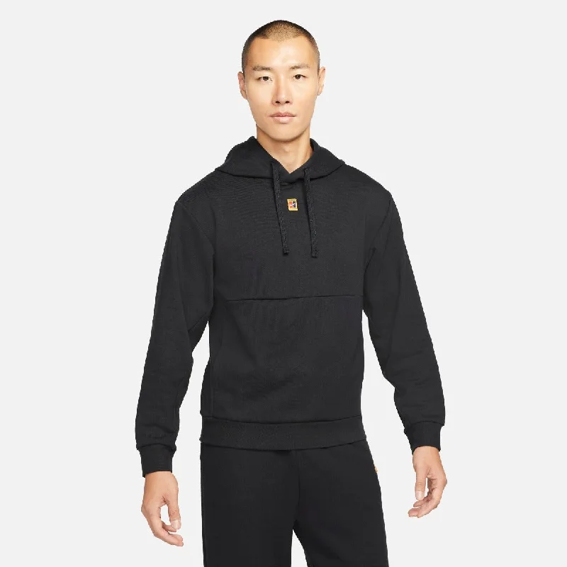 Nike Men's Fleece Heritage Tennis Hoodie (Black) One-shoulder unclassified dresses