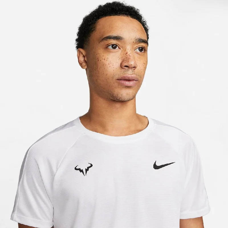 Nike Men's Rafa Dri-FIT Challenger Top (White/Black) Cotton unclassified dresses