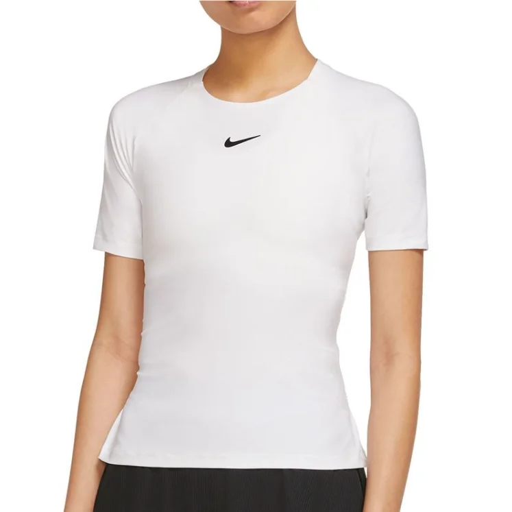 Nike Women's Dri-FIT Advantage Top (White/Black) Floral unclassified dresses