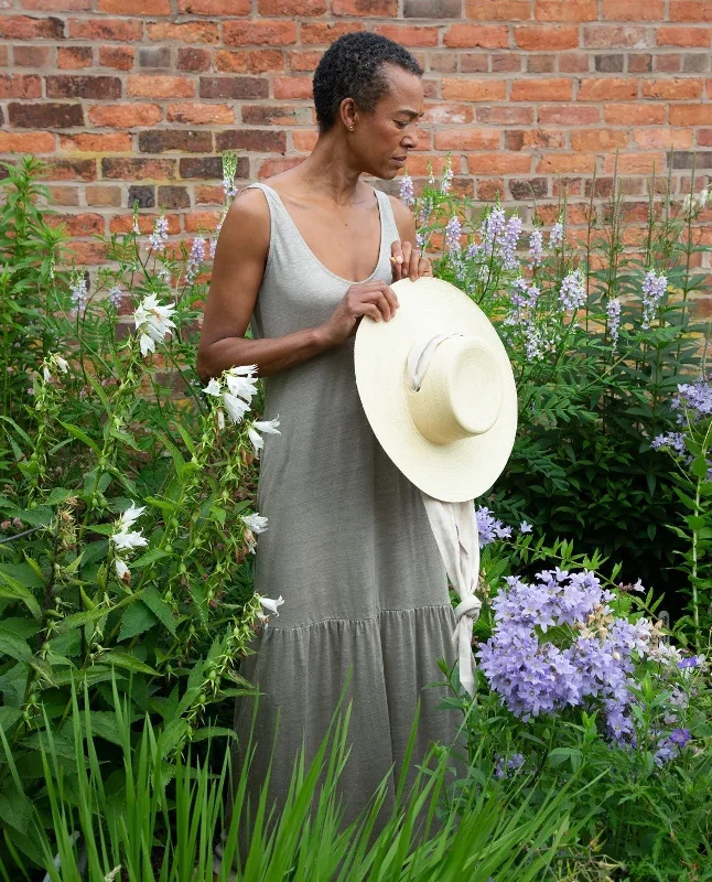 Opal Linen Jersey Dress - Olive Vacation unclassified dresses