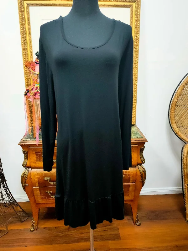 Outlet - CC - Black Tunic Dress - XCCTT14708 Lounge unclassified dresses