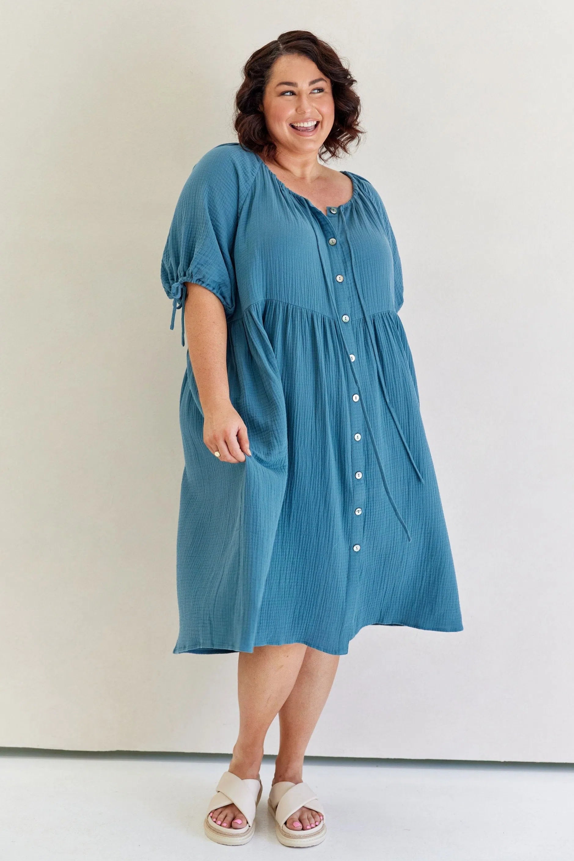 Sally Dress - Ocean Chiffon unclassified dresses