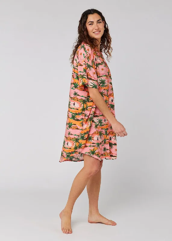 Sisstrevolution Hula Dress - Pink Hibiscus Holiday unclassified dresses