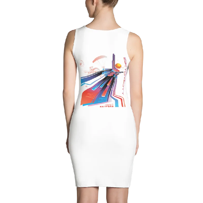 Skydive City - Sunset - Sublimation Cut & Sew Dress Designer unclassified dresses