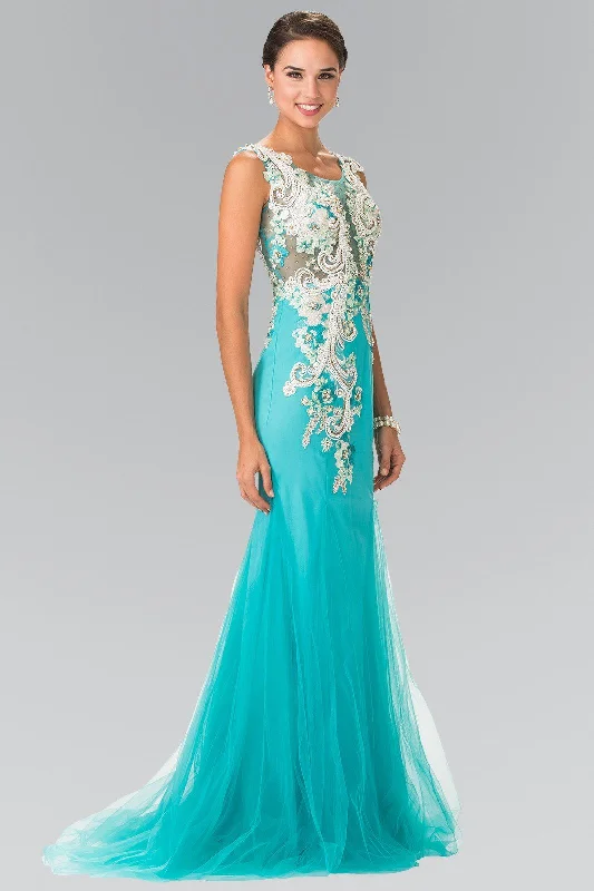 Sleeveless Embroidered Mermaid Dress by Elizabeth K GL2318 Flowy unclassified dresses