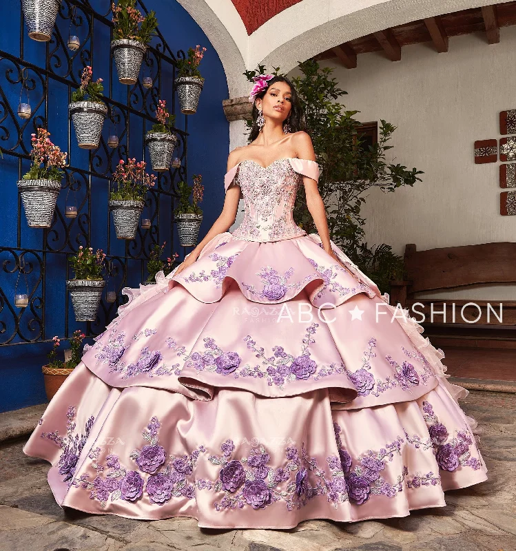 Tiered Floral 2-Piece Quinceanera Dress by Ragazza M47-147 Fashion Nova floral dresses