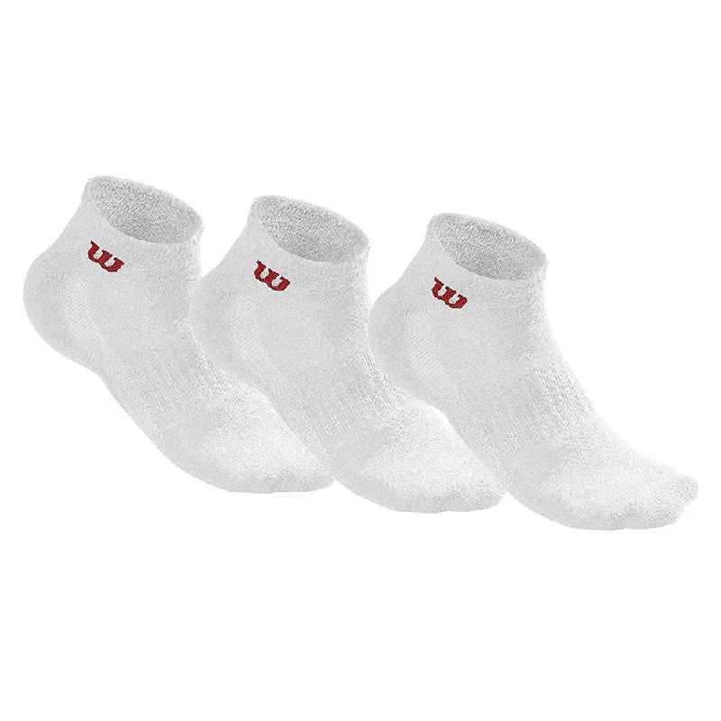 Wilson Men's Quarter Socks 3 Pack (White) Chiffon unclassified dresses