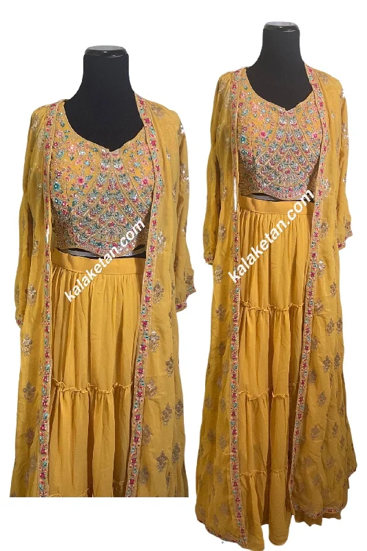 Yellow indofustion outfit Everyday wear unclassified dresses